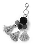 GS7314 Pom Pom Key Chain BW