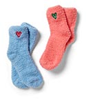 GS7316 Fuzzy Heart Socks