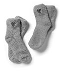 GS7316 Fuzzy Heart Socks BW